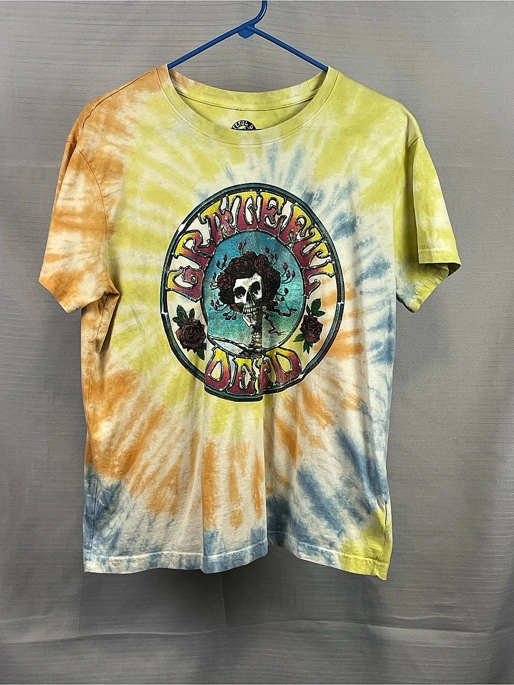 ✨ Grateful Dead Bertha Skull & Roses Tie-Dye Graphic Tee ✨